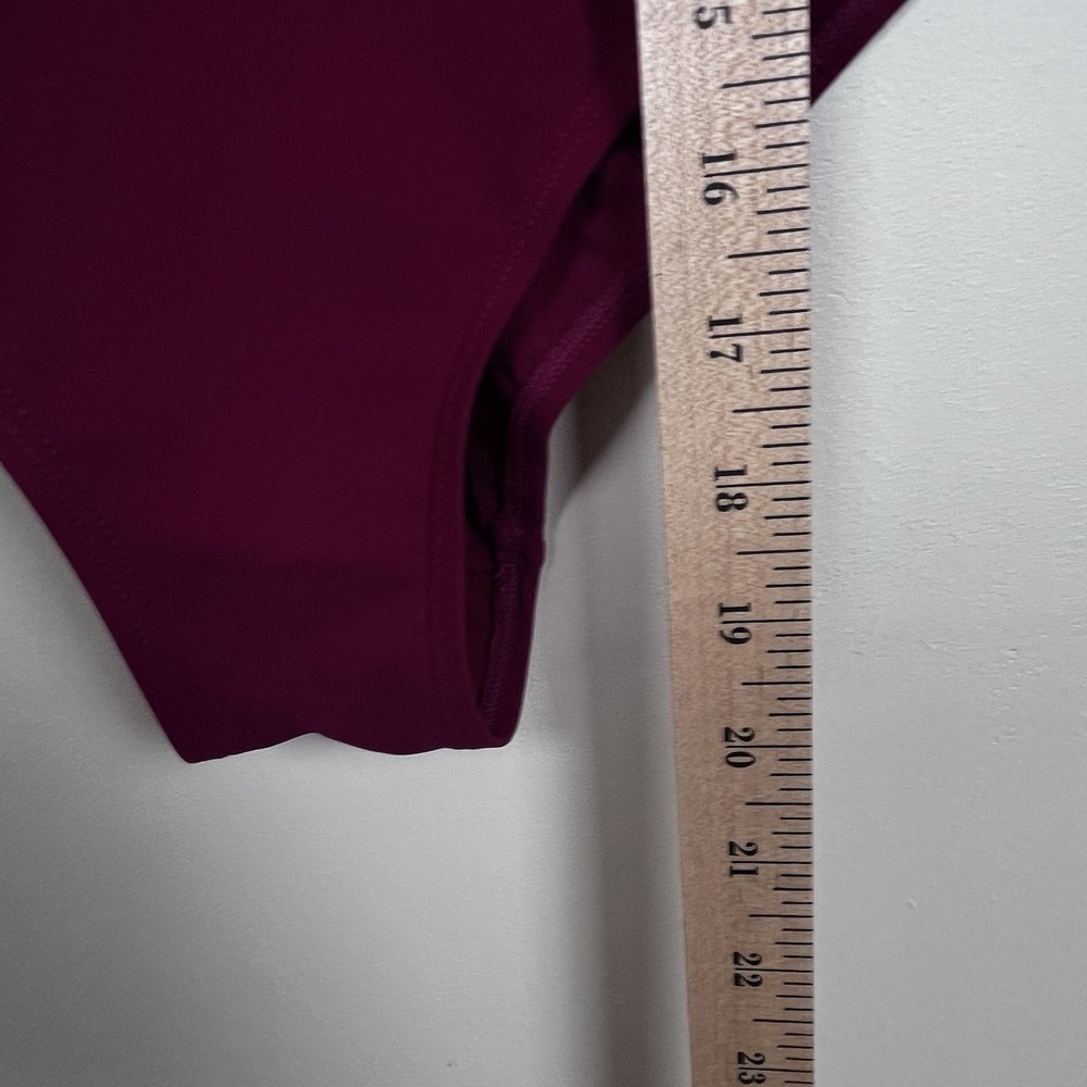 Tory Burch Women's Maroon Wine Underwire Swimsuit/ Adjustable Straps Small EXC - Picture 7 of 16